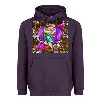 Plum cupid and heart Heavyweight Hoodie - AdoDesignShop