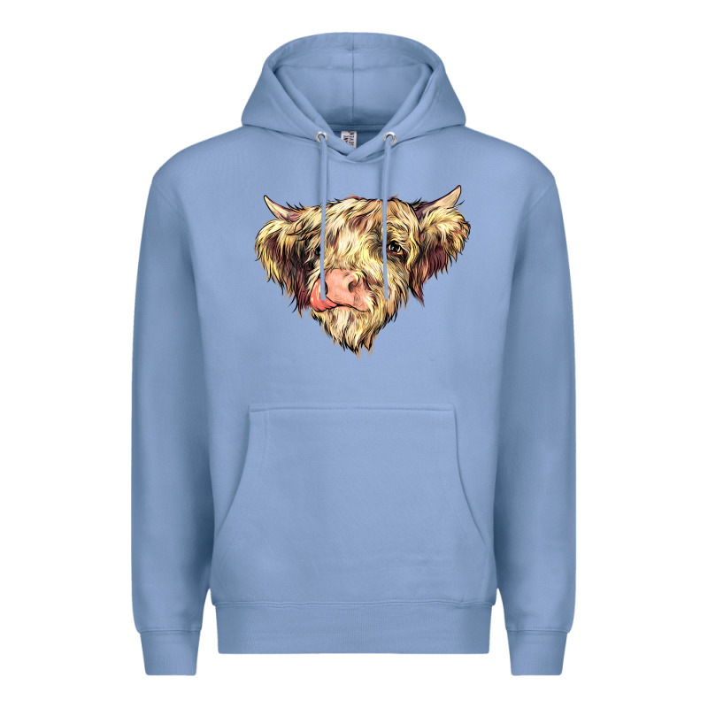 Scottish Cow Premium Hoodie by NancyCooperArtShop | Teevron