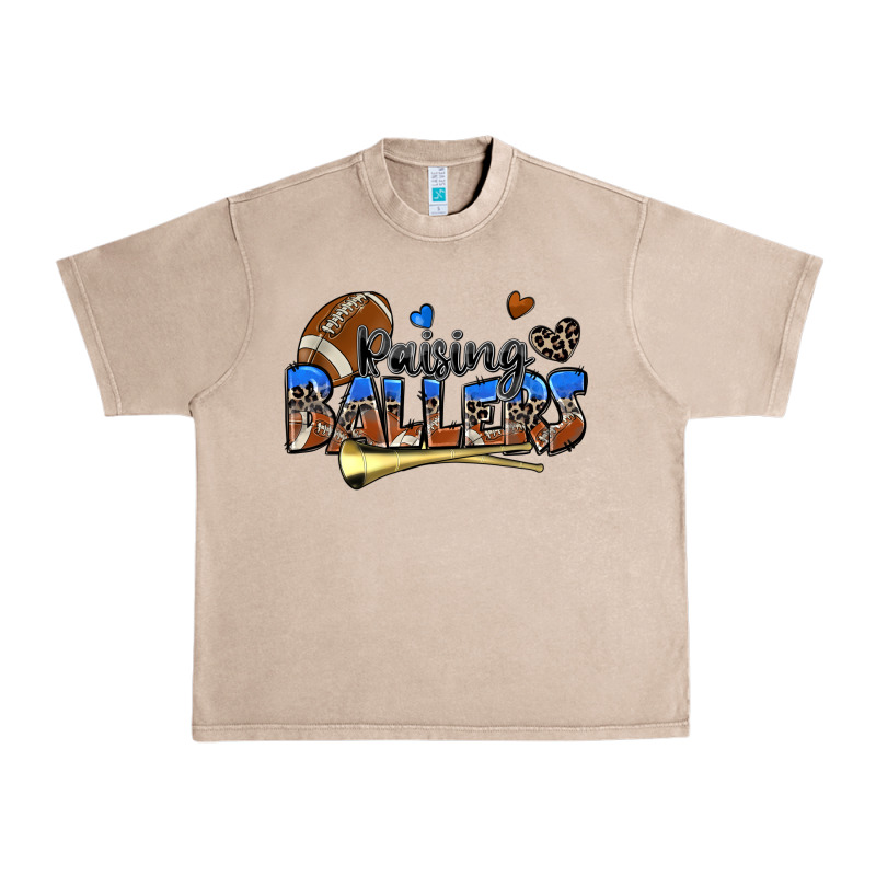 Raising Ballers Football Urban Heavy Tee by Zillion Design Studio | Teevron