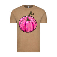 Vintage Coffee Breast Cancer Awareness Pink Pumpkin Vintage Tee - RanaPortraitStore