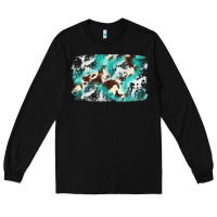 Black Cowhide Background Western Long Sleeve Tee - texasbilliewilder