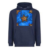 Navy 4th of july leopard stars seamless pattern Heavyweight Hoodie - BundleAndBundleShop