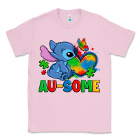 Bubblegum Pink ausome stitch autism Classic Tee - Zillion Design Studio