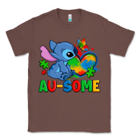Chestnut ausome stitch autism Classic Tee - Zillion Design Studio
