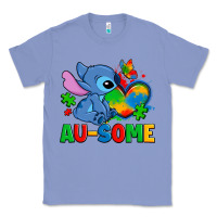 Colony Blue ausome stitch autism Classic Tee - Zillion Design Studio