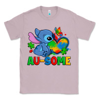 Lilac ausome stitch autism Classic Tee - Zillion Design Studio