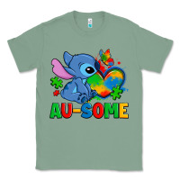 Sage ausome stitch autism Classic Tee - Zillion Design Studio