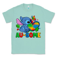 Seafoam ausome stitch autism Classic Tee - Zillion Design Studio