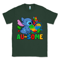 Sports Green ausome stitch autism Classic Tee - Zillion Design Studio