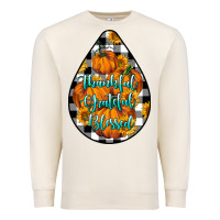 Sandshell Thankful Grateful Blessed Premium Sweatshirt - LillyAllenDesigns