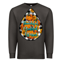 Smoke Thankful Grateful Blessed Premium Sweatshirt - LillyAllenDesigns