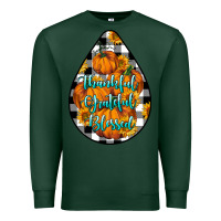 Sports Green Thankful Grateful Blessed Premium Sweatshirt - LillyAllenDesigns