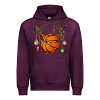 Mauve Wine Basketball Horn Christmas Urban Hoodie - BundleAndBundleShop