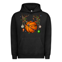 Pigment Black Basketball Horn Christmas Urban Hoodie - BundleAndBundleShop