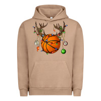 Pigment Burro Basketball Horn Christmas Urban Hoodie - BundleAndBundleShop