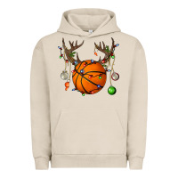 Pigment French Oak Basketball Horn Christmas Urban Hoodie - BundleAndBundleShop