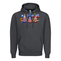 Smoke america gnomes Zipper Hoodie - RacoonDesign