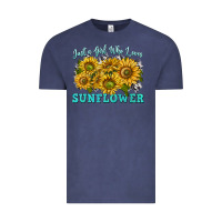 Vintage Denim just a girl who loves sunflower Vintage Tee - texasbilliewilder