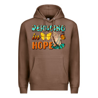 Chestnut rejoicing in hope Premium Hoodie - NancyCooperArtShop