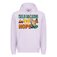 Lilac rejoicing in hope Premium Hoodie - NancyCooperArtShop