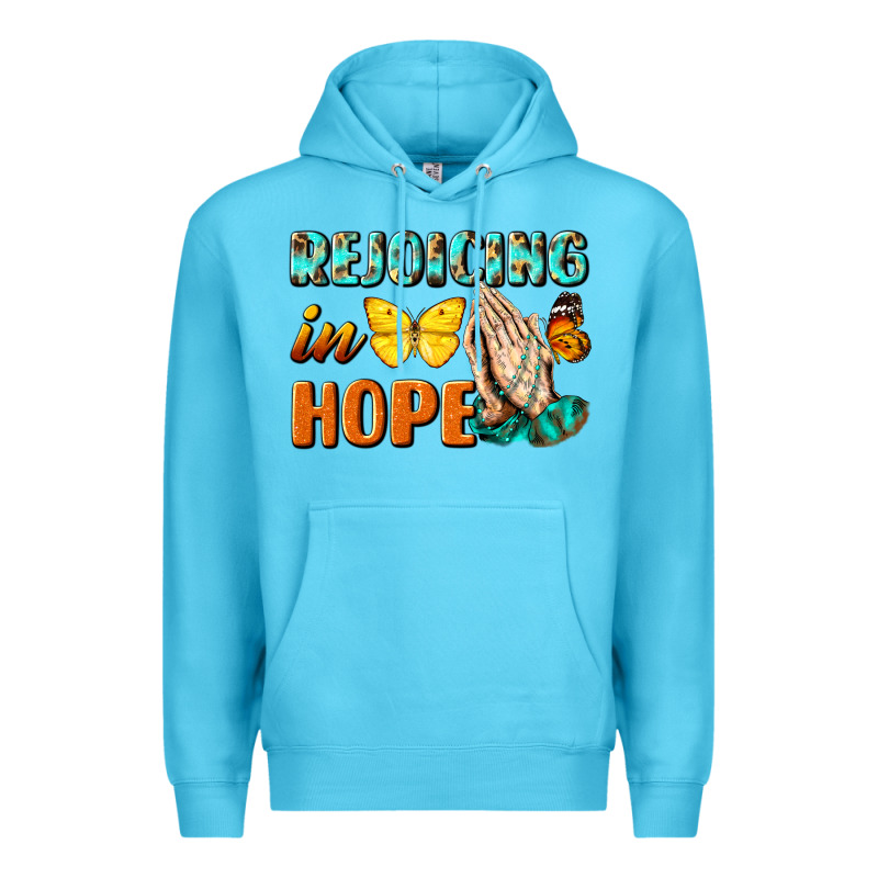 Rejoicing In Hope Premium Hoodie by NancyCooperArtShop | Teevron