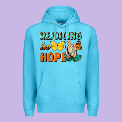 Rejoicing In Hope Premium Hoodie Designed By Nancycooperartshop