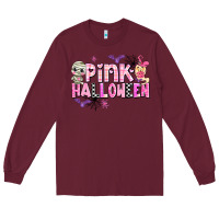 Burgundy pink halloween Long Sleeve Tee - AdoDesignShop