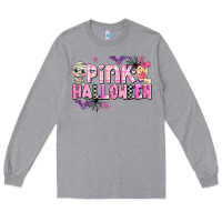 Heather Grey pink halloween Long Sleeve Tee - AdoDesignShop