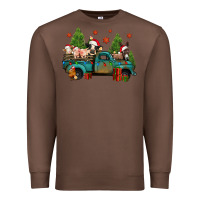 Chestnut christmas farm animals truck Premium Sweatshirt - Jasminsmagicworld