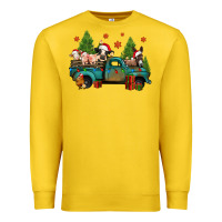 Lemon christmas farm animals truck Premium Sweatshirt - Jasminsmagicworld