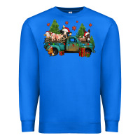 True Royal christmas farm animals truck Premium Sweatshirt - Jasminsmagicworld