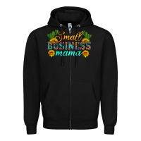 Black small business mama Zipper Hoodie - HRA Design Shop