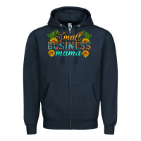 Navy small business mama Zipper Hoodie - HRA Design Shop