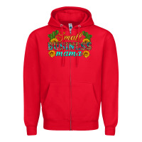 Red small business mama Zipper Hoodie - HRA Design Shop