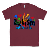 Burgundy autism advocate Classic Tee - Zillion Design Studio