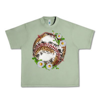 Oil Green baseball with patterns Urban Heavy Tee - texasbilliewilder