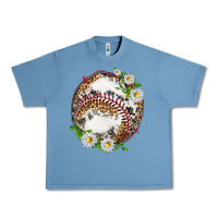 Pebble Blue baseball with patterns Urban Heavy Tee - texasbilliewilder