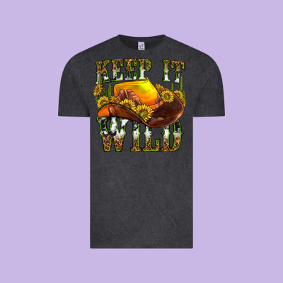 Keep It Wild Western Vintage Tee Designed By Texasbilliewilder