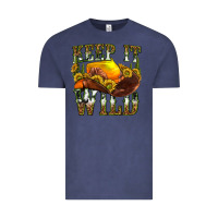 Vintage Denim keep it wild western Vintage Tee - texasbilliewilder