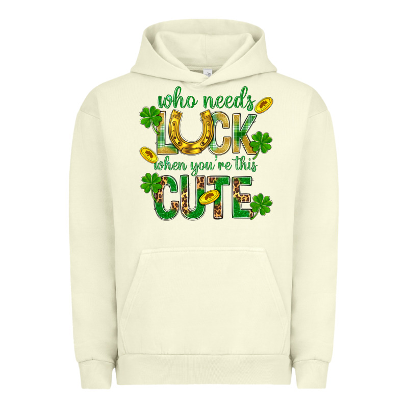 Who Needs Luck When You're This Cute St. Patricks Urban Hoodie by BundleAndBundleShop | Teevron