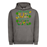 Pigment Tornado Who Needs Luck When You're This Cute St. Patricks Urban Hoodie - BundleAndBundleShop