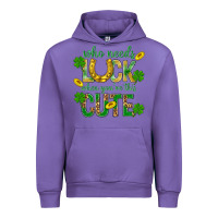Tulip Who Needs Luck When You're This Cute St. Patricks Urban Hoodie - BundleAndBundleShop