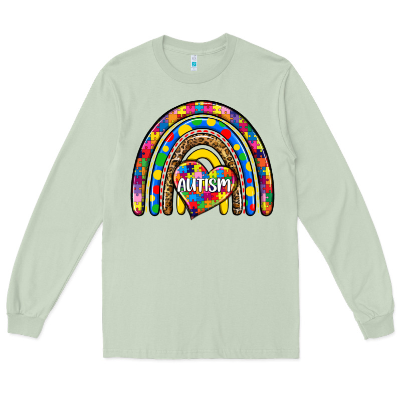 Autism Rainbow Long Sleeve Tee by Zillion Design Studio | Teevron