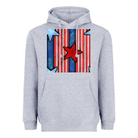 Heather Grey 4th of july stars and stripes seamless pattern Heavyweight Hoodie - BundleAndBundleShop