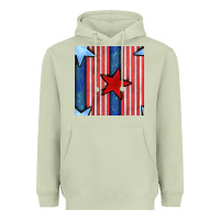 4th Of July Stars And Stripes Seamless Pattern Heavyweight Hoodie | Teevron
