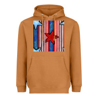Meerkat 4th of july stars and stripes seamless pattern Heavyweight Hoodie - BundleAndBundleShop