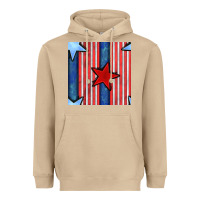 Mushroom 4th of july stars and stripes seamless pattern Heavyweight Hoodie - BundleAndBundleShop
