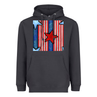 Smoke 4th of july stars and stripes seamless pattern Heavyweight Hoodie - BundleAndBundleShop