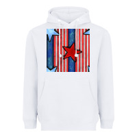 White 4th of july stars and stripes seamless pattern Heavyweight Hoodie - BundleAndBundleShop