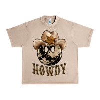 French Oak howdy smiley face Urban Heavy Tee - BarkalooDesign